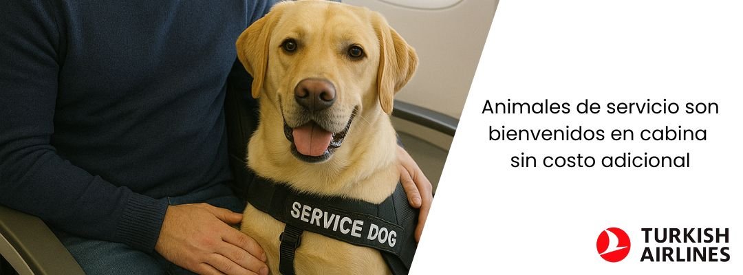 Animal de servicio Turkish Airlines