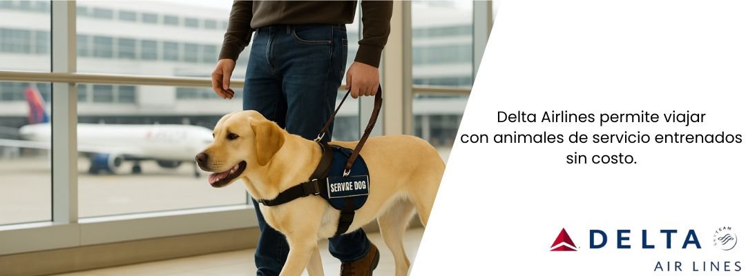 Animales de servicio Delta Airlines