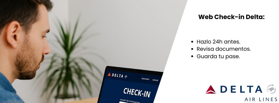 Consejos check-in online Delta Air Lines