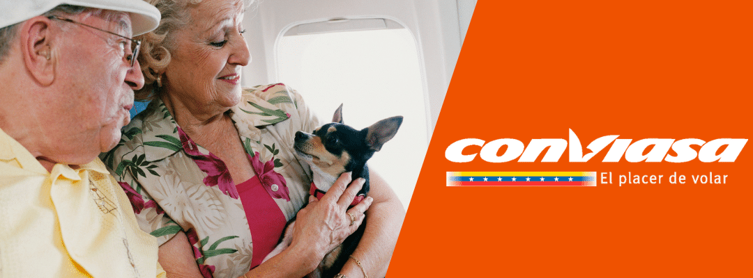 viajar en avion con mascota de apoyo emocional con la aerolinea conviasa
