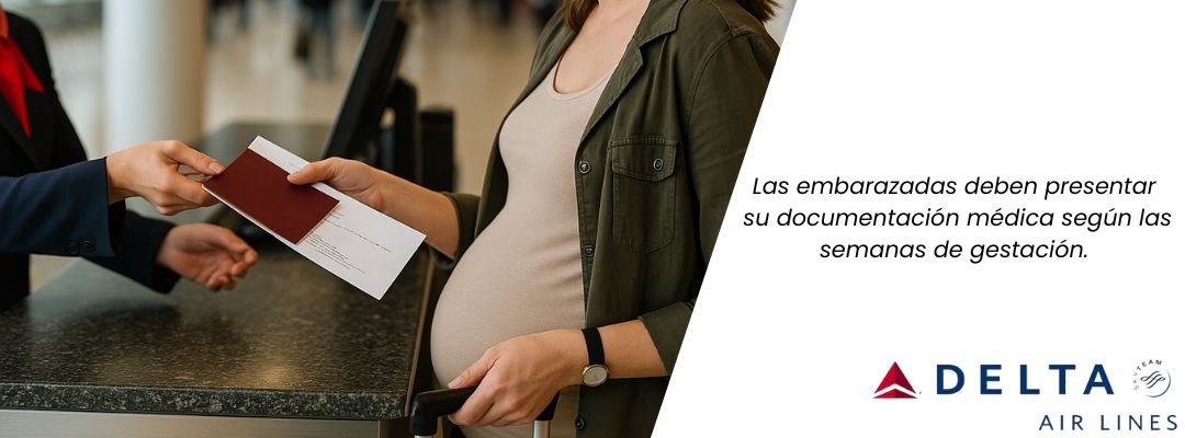 Documentación para embarazadas en Delta Airlines