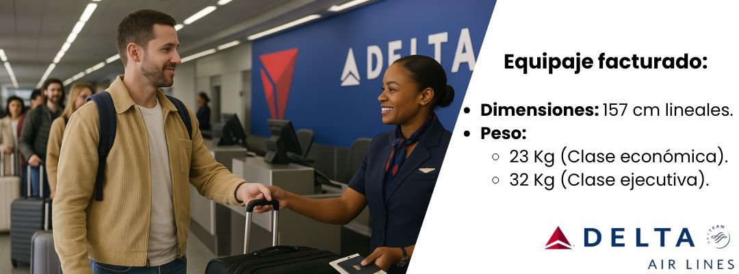 Equipaje facturado Delta Airlines