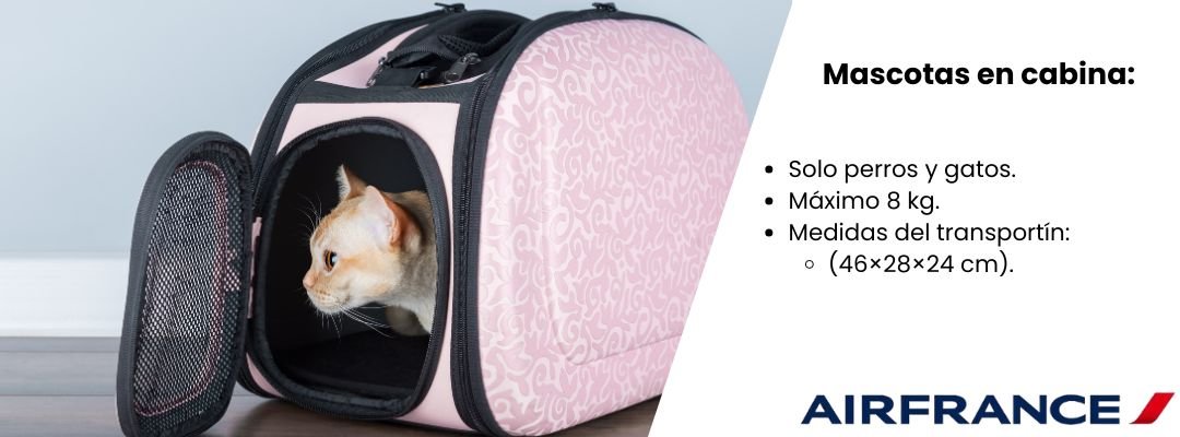 Mascotas en cabina Air France