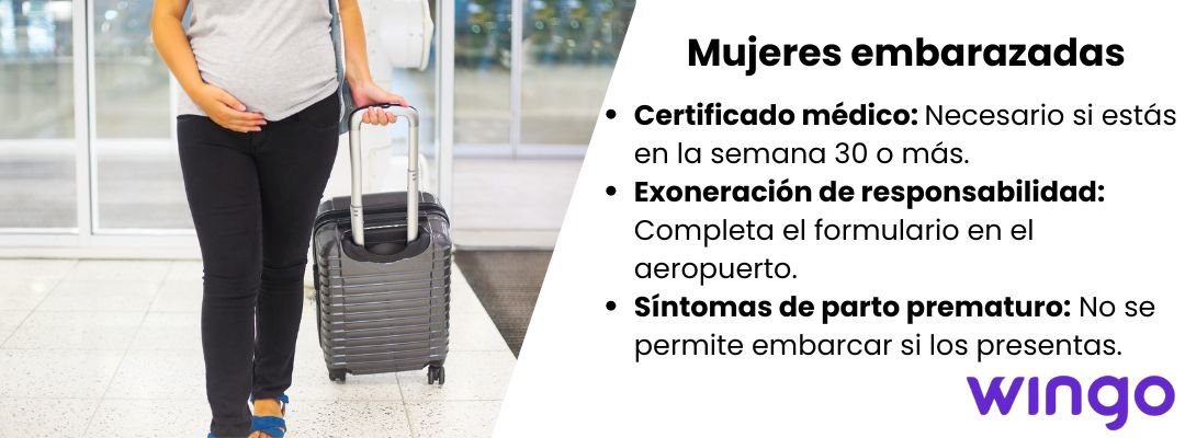 Mujeres embarazadas con Wingo