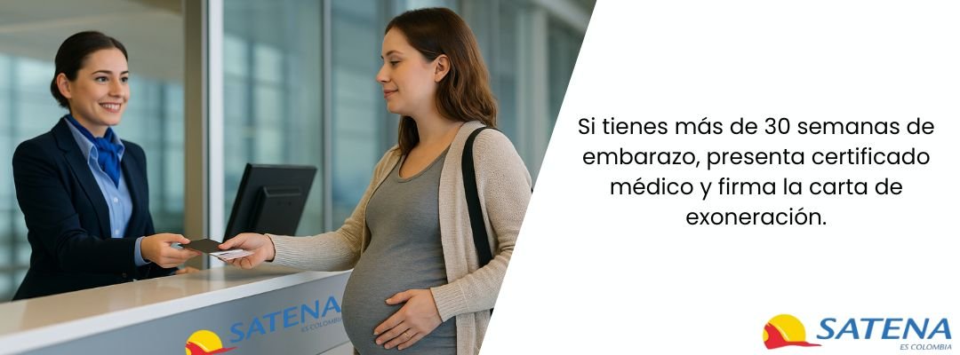 Requisitos para embarazadas de Satena