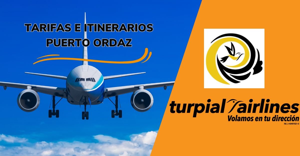 Tarifas e itinerarios Puerto Ordaz